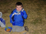 Drew camping with Daddy, December 2007