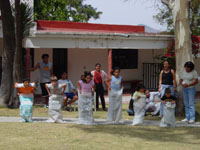 Children's sack race