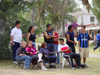 Church members enjoying the spectacle