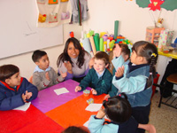 Drew's birthday party at school