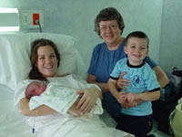 Fiona, Barbara-Lee, Grandma Glessner, Big Brother  Drew