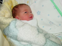 Gavin checking out the world
