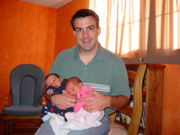 Fiona & Gavin  with Daddy