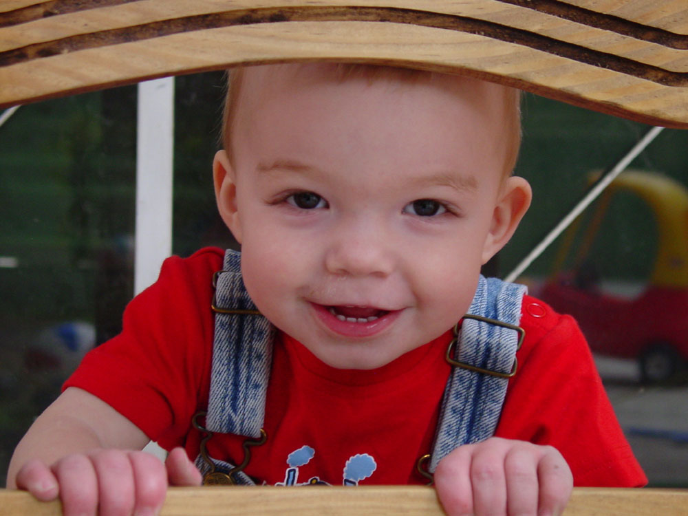 Gavin's grin, March 2008