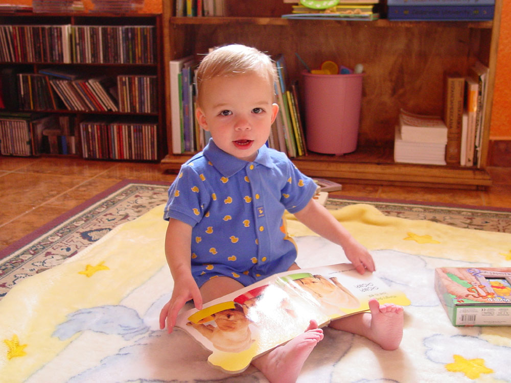 Gavin on the floor, March 2008