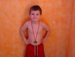 Drew's swimming medal