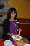 Sandy Basile showing off her plate!
