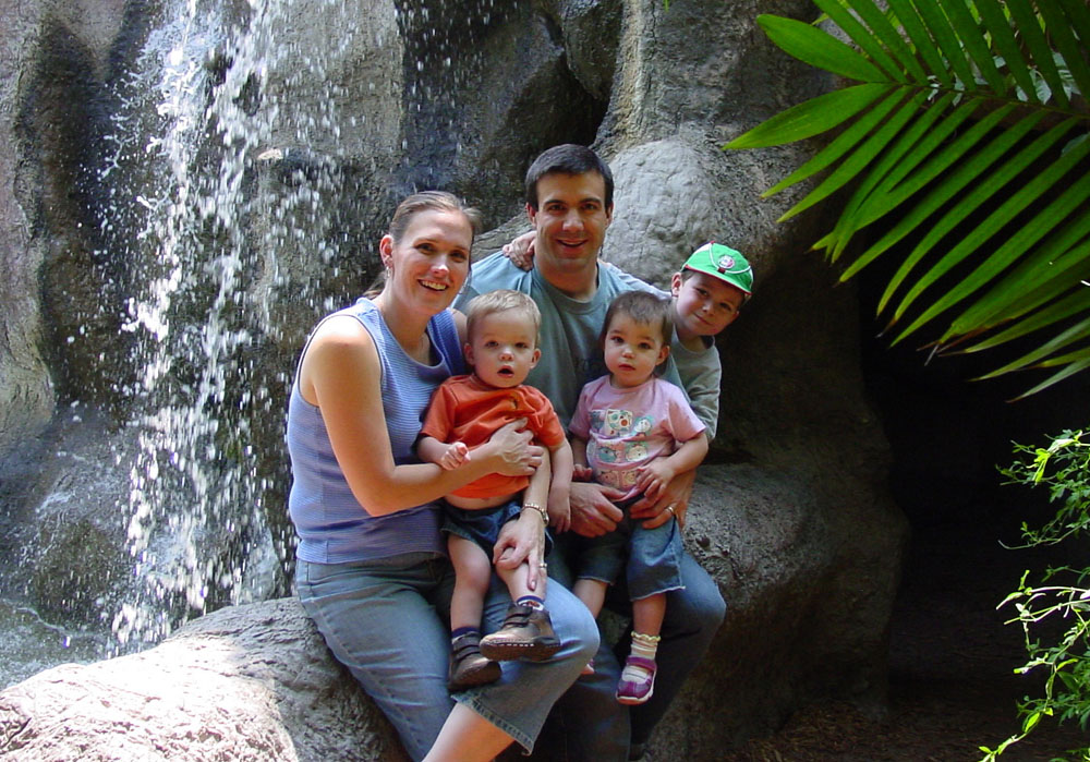 Our family at a safari park