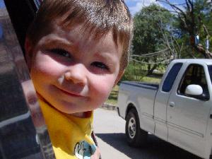 Drew Looking Out Window