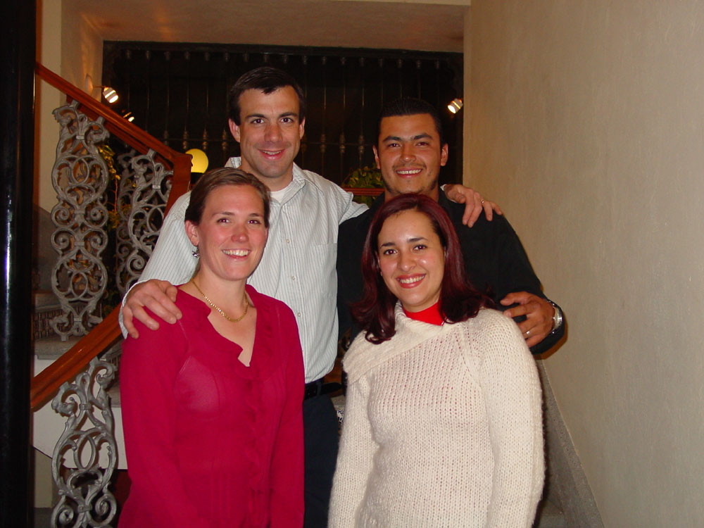 Friendship dinner with Emmanuel and Mariel.