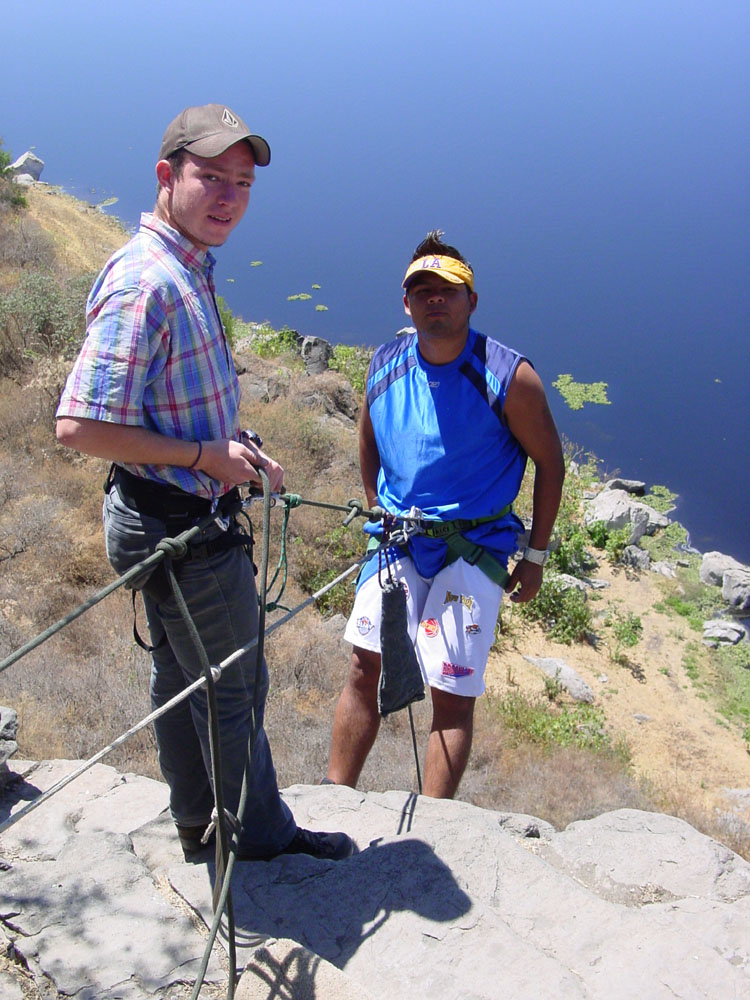 Leandro belaying Chris