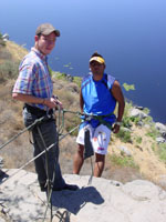 Leandro belaying Chris