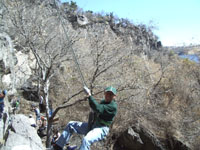 Miguel going down / Miguel bajando